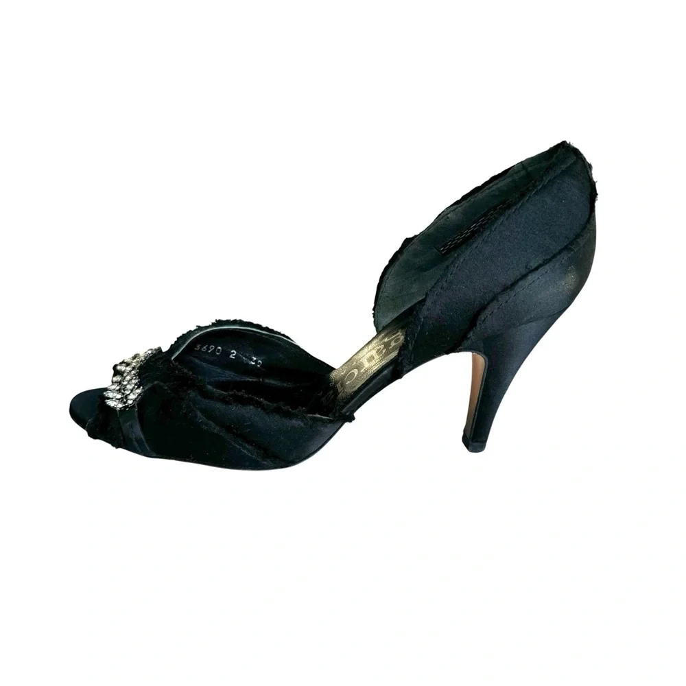Pedro Garcia Swarovski Crystal Heels D’Orsay Pumps